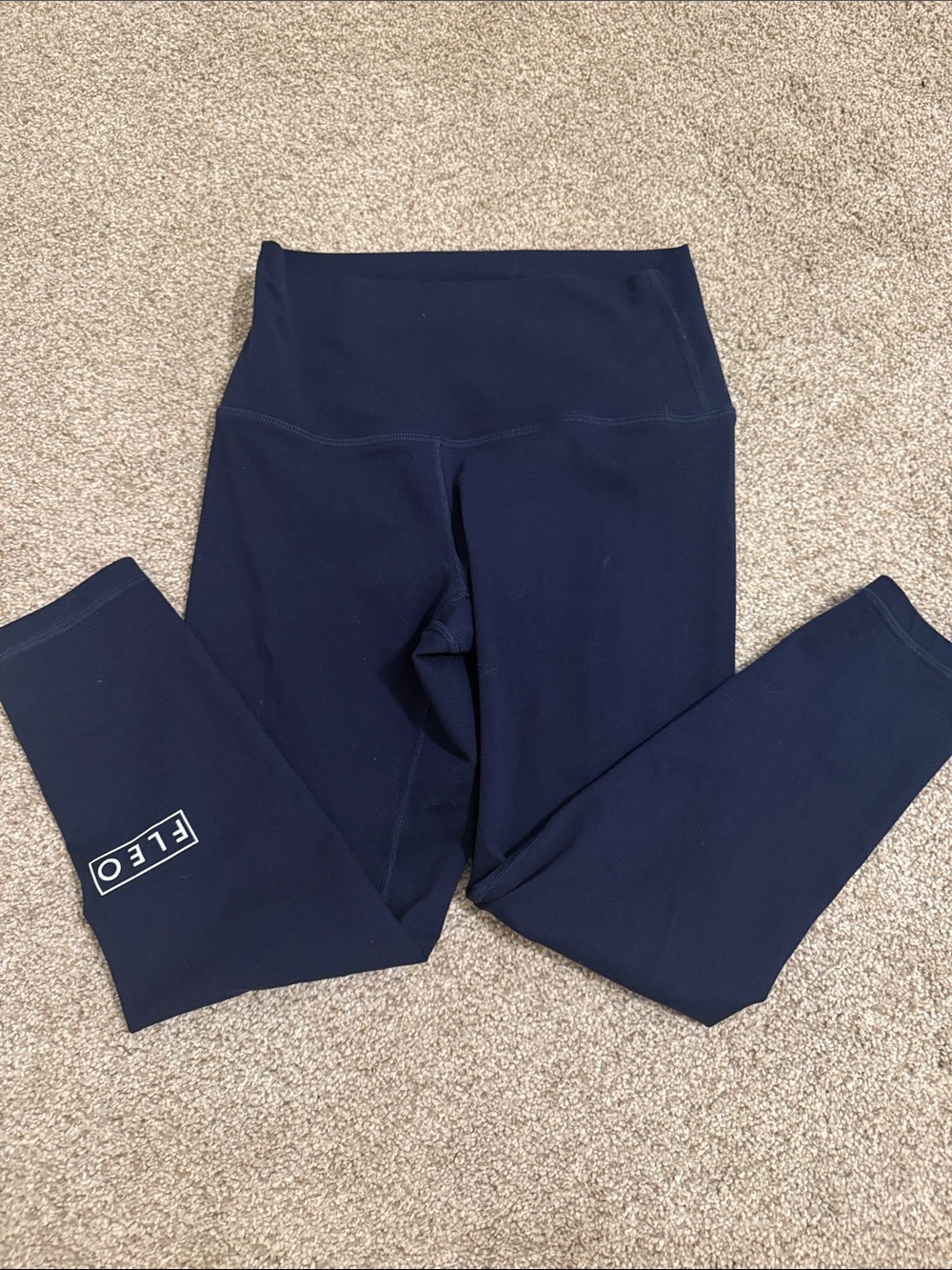 FLEO Navy High-Waist Leggings